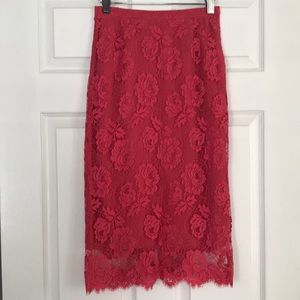 J.Crew Lace Pencil Skirt